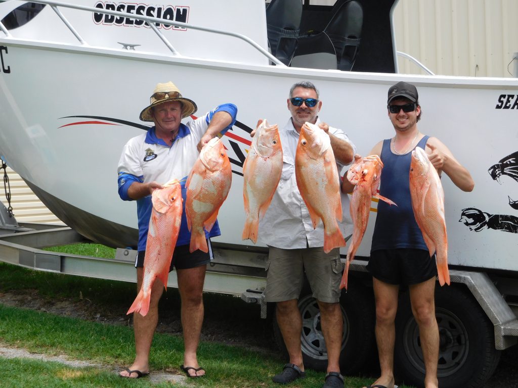 clients with fishing haul